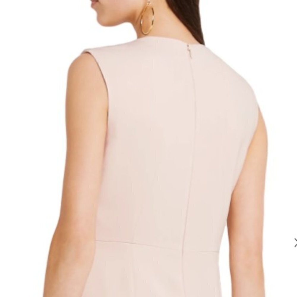 𝅺stella McCartney Blush Floral Crepe Peplum Top - Picture 2 of 12
